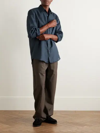 Saman Amel Linen Shirt - Men | Thumbnail 2 Saman Amel Linen Shirt - Men | Thumbnail 2