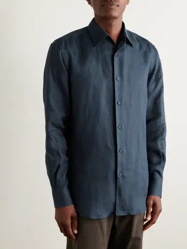 Saman Amel Linen Shirt - Men | Thumbnail 3 Saman Amel Linen Shirt - Men | Thumbnail 3