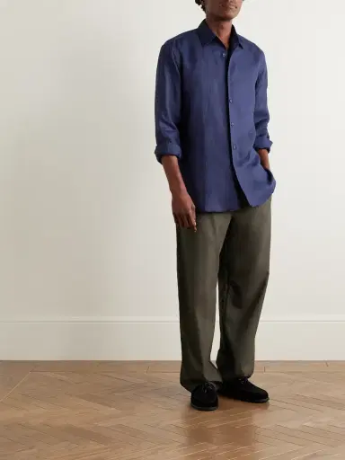 Saman Amel Straight-Leg Wool Drawstring Trousers - Men | Thumbnail 2 Saman Amel Straight-Leg Wool Drawstring Trousers - Men | Thumbnail 2