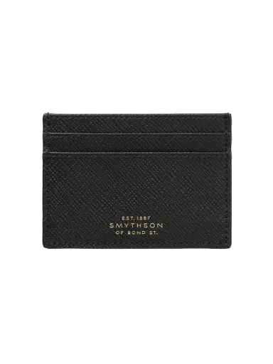 Smythson Panama Cross-Grain Leather Cardholder - Men | Thumbnail 1 Smythson Panama Cross-Grain Leather Cardholder - Men | Thumbnail 1