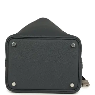 HERMÈS Hermes Picotin Lock 18 Gris Misty Clemence Palladium Hardware | Thumbnail 6 HERMÈS Hermes Picotin Lock 18 Gris Misty Clemence Palladium Hardware | Thumbnail 6