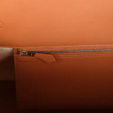 HERMÈS Hermes Shoulder Birkin Light 39 Multicolor Toile and Gold Swift Palladium Hardware | Thumbnail 9 HERMÈS Hermes Shoulder Birkin Light 39 Multicolor Toile and Gold Swift Palladium Hardware | Thumbnail 9