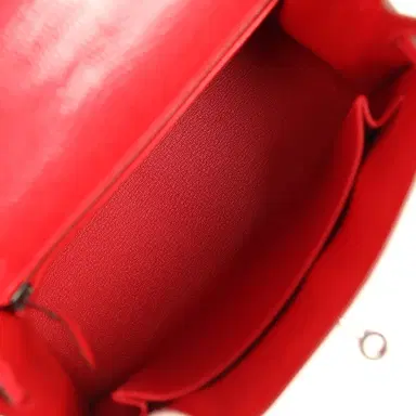 HERMÈS Vintage Hermes Kelly Sellier 25 Rouge Moyen Varanus Niloticus Lizard Ruthenium Hardware | Thumbnail 8 HERMÈS Vintage Hermes Kelly Sellier 25 Rouge Moyen Varanus Niloticus Lizard Ruthenium Hardware | Thumbnail 8