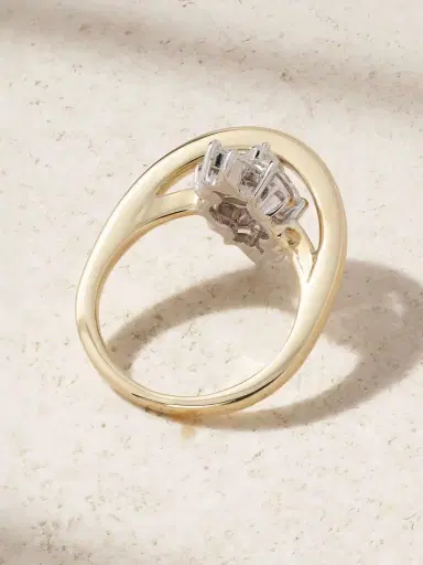 YEPREM 18-karat Yellow And White Gold Diamond Ring | Thumbnail 3 YEPREM 18-karat Yellow And White Gold Diamond Ring | Thumbnail 3