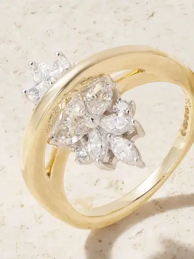 YEPREM 18-karat Yellow And White Gold Diamond Ring | Thumbnail 4 YEPREM 18-karat Yellow And White Gold Diamond Ring | Thumbnail 4