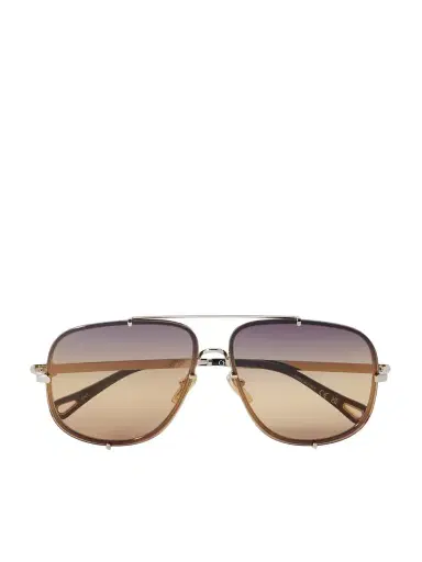 Chloé Ivy Aviator-style Gold-tone Sunglasses | Thumbnail 1 Chloé Ivy Aviator-style Gold-tone Sunglasses | Thumbnail 1