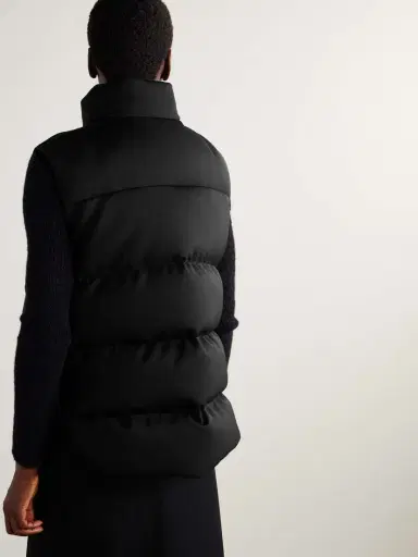 Moncler Genius + Edward Enninful Appliquéd Quilted Scuba Down Vest | Thumbnail 4 Moncler Genius + Edward Enninful Appliquéd Quilted Scuba Down Vest | Thumbnail 4