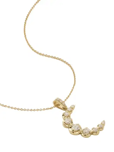 Jennifer Meyer Moon 18-karat Gold Diamond Necklace | Thumbnail 1 Jennifer Meyer Moon 18-karat Gold Diamond Necklace | Thumbnail 1