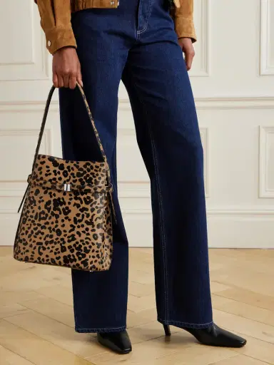 TOTEME Belted Leopard-print Cow Hair Tote | Thumbnail 2 TOTEME Belted Leopard-print Cow Hair Tote | Thumbnail 2