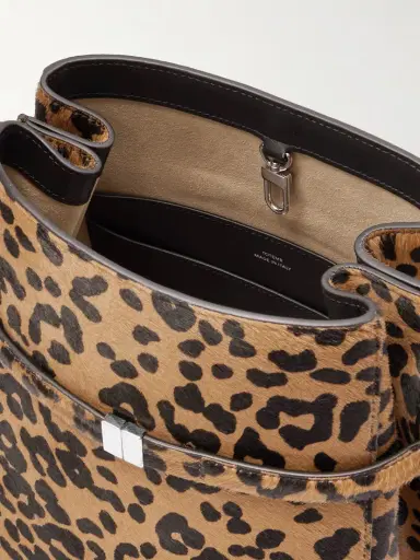 TOTEME Belted Leopard-print Cow Hair Tote | Thumbnail 5 TOTEME Belted Leopard-print Cow Hair Tote | Thumbnail 5