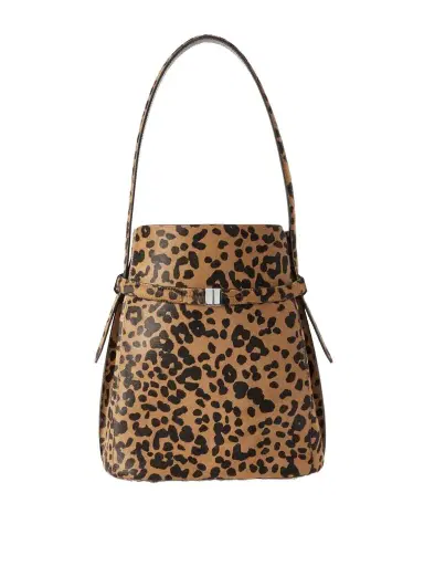 TOTEME Belted Leopard-print Cow Hair Tote | Thumbnail 1 TOTEME Belted Leopard-print Cow Hair Tote | Thumbnail 1