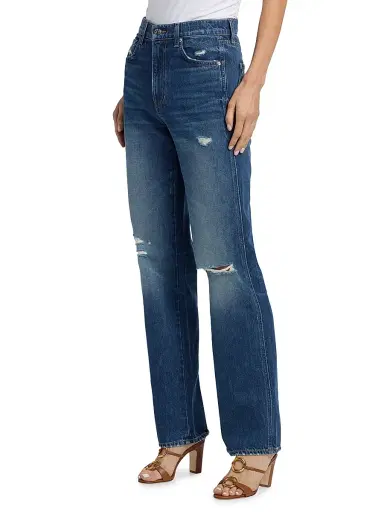 Veronica Beard Women's Dylan High-Rise Straight-Leg Jeans | Thumbnail 4 Veronica Beard Women's Dylan High-Rise Straight-Leg Jeans | Thumbnail 4