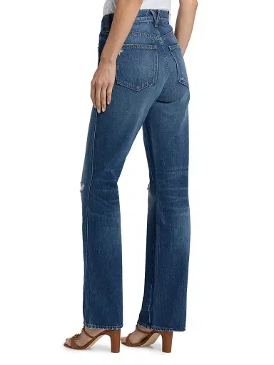 Veronica Beard Women's Dylan High-Rise Straight-Leg Jeans | Thumbnail 5 Veronica Beard Women's Dylan High-Rise Straight-Leg Jeans | Thumbnail 5