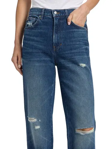 Veronica Beard Women's Dylan High-Rise Straight-Leg Jeans | Thumbnail 6 Veronica Beard Women's Dylan High-Rise Straight-Leg Jeans | Thumbnail 6