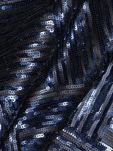 Milly Women's Jenna Sequined Plunging V-Neck Gown - Navy Black | Thumbnail 7 Milly Women's Jenna Sequined Plunging V-Neck Gown - Navy Black | Thumbnail 7