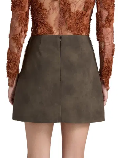 AKNVAS Women's Lis Faux Fur Lynx Miniskirt - Tan Brown | Thumbnail 5 AKNVAS Women's Lis Faux Fur Lynx Miniskirt - Tan Brown | Thumbnail 5