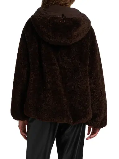 Kobi Halperin Women's Ilyssa Hooded Faux Shearling Jacket - Espresso | Thumbnail 5 Kobi Halperin Women's Ilyssa Hooded Faux Shearling Jacket - Espresso | Thumbnail 5