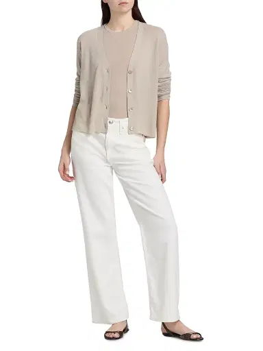 Majestic Filatures Women's V-Neck Knit Cardigan - Desert | Thumbnail 2 Majestic Filatures Women's V-Neck Knit Cardigan - Desert | Thumbnail 2