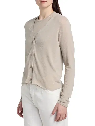 Majestic Filatures Women's V-Neck Knit Cardigan - Desert | Thumbnail 4 Majestic Filatures Women's V-Neck Knit Cardigan - Desert | Thumbnail 4