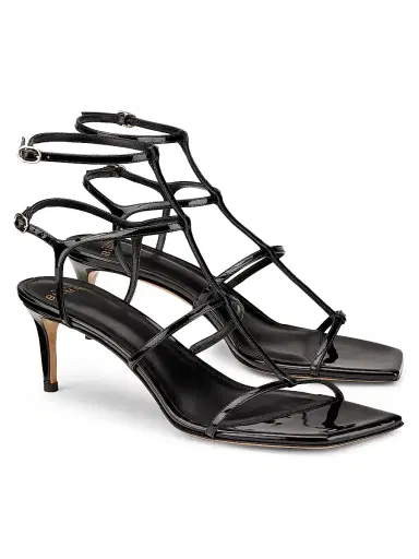 Alexandre Birman Women's Amanda 60MM Patent Leather Strappy Sandals - Black | Thumbnail 2 Alexandre Birman Women's Amanda 60MM Patent Leather Strappy Sandals - Black | Thumbnail 2