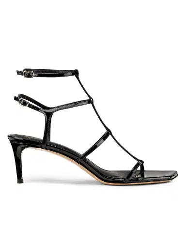 Alexandre Birman Women's Amanda 60MM Patent Leather Strappy Sandals - Black | Thumbnail 1 Alexandre Birman Women's Amanda 60MM Patent Leather Strappy Sandals - Black | Thumbnail 1