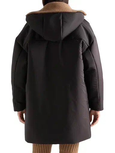 Prada Women's Lightweight Re-Nylon Raincoat - Black | Thumbnail 3 Prada Women's Lightweight Re-Nylon Raincoat - Black | Thumbnail 3