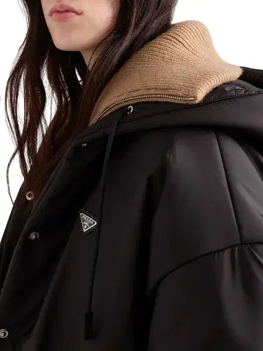 Prada Women's Lightweight Re-Nylon Raincoat - Black | Thumbnail 6 Prada Women's Lightweight Re-Nylon Raincoat - Black | Thumbnail 6