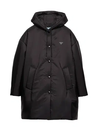 Prada Women's Lightweight Re-Nylon Raincoat - Black | Thumbnail 1 Prada Women's Lightweight Re-Nylon Raincoat - Black | Thumbnail 1