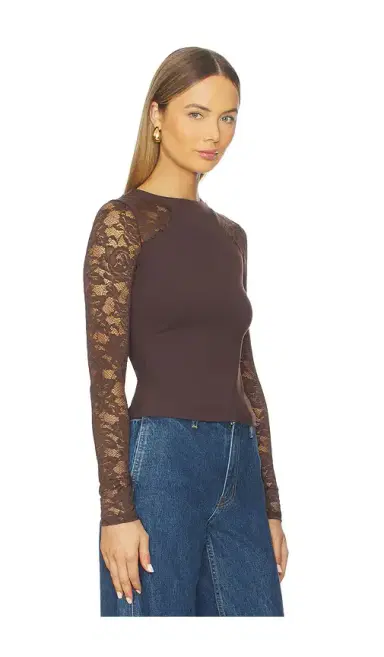 Free People x Intimately FP No Excuses Long Sleeve In Hot Fudge | Thumbnail 2 Free People x Intimately FP No Excuses Long Sleeve In Hot Fudge | Thumbnail 2