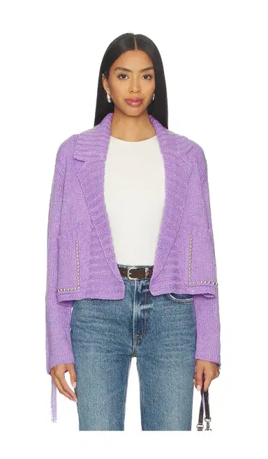 Understated Leather Cropped Rodeo Cardigan | Thumbnail 2 Understated Leather Cropped Rodeo Cardigan | Thumbnail 2