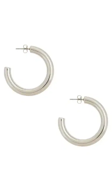 Ettika Medium Thick Classic Hoops | Thumbnail 2 Ettika Medium Thick Classic Hoops | Thumbnail 2