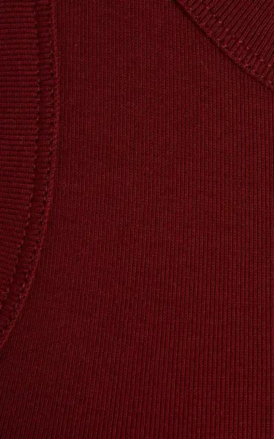 Flore Flore Hannah Organic Cotton Tank Top - Burgundy | Thumbnail 5 Flore Flore Hannah Organic Cotton Tank Top - Burgundy | Thumbnail 5