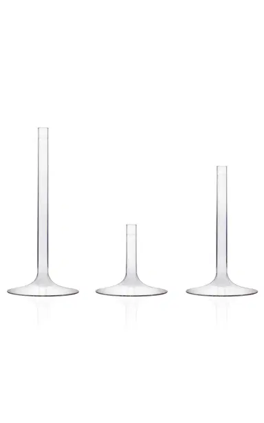 fferrone Exclusive Linea Large Glass Candlestick - Clear | Thumbnail 3 fferrone Exclusive Linea Large Glass Candlestick - Clear | Thumbnail 3