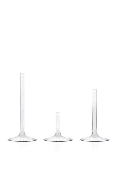 fferrone Exclusive Linea Medium Glass Candlestick - Clear | Thumbnail 6 fferrone Exclusive Linea Medium Glass Candlestick - Clear | Thumbnail 6