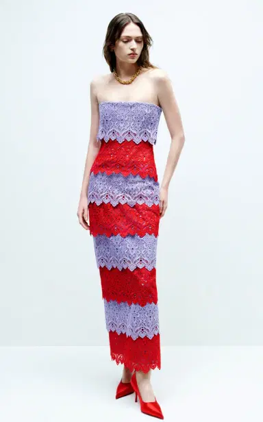 Carolina Herrera Strapless Lace Maxi Dress | Thumbnail 2 Carolina Herrera Strapless Lace Maxi Dress | Thumbnail 2
