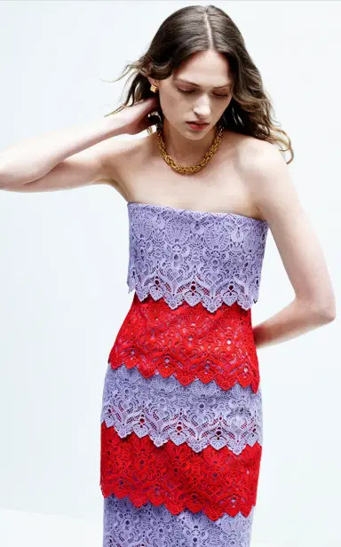 Carolina Herrera Strapless Lace Maxi Dress | Thumbnail 3 Carolina Herrera Strapless Lace Maxi Dress | Thumbnail 3