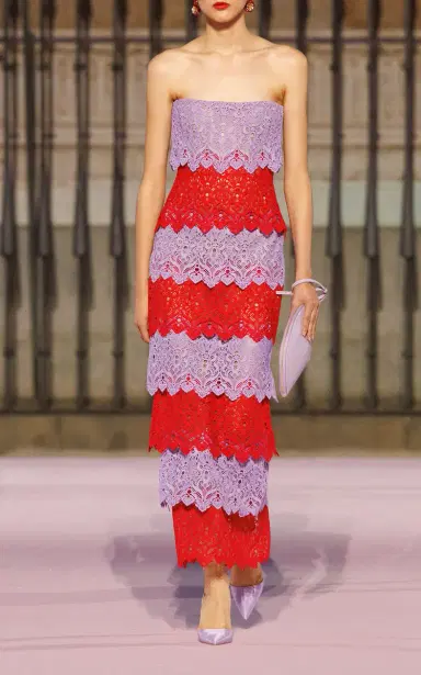 Carolina Herrera Strapless Lace Maxi Dress | Thumbnail 7 Carolina Herrera Strapless Lace Maxi Dress | Thumbnail 7