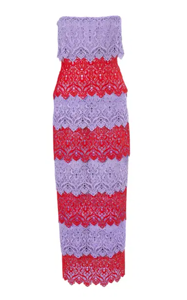 Carolina Herrera Strapless Lace Maxi Dress | Thumbnail 8 Carolina Herrera Strapless Lace Maxi Dress | Thumbnail 8