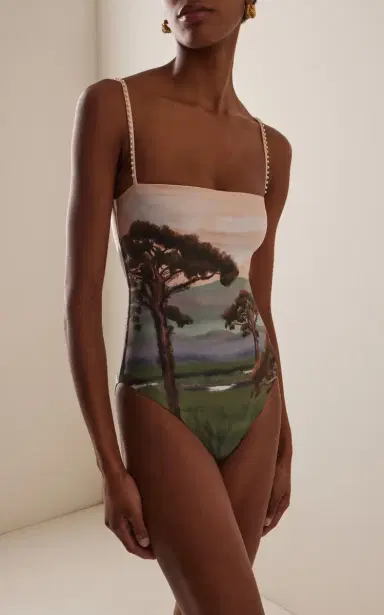 Agua by Agua Bendita Durazno Paraiso One-Piece Swimsuit | Thumbnail 2 Agua by Agua Bendita Durazno Paraiso One-Piece Swimsuit | Thumbnail 2