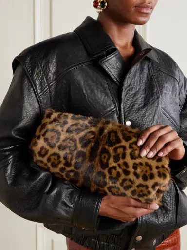 Saint Laurent Leopard-print Calf Hair Clutch | Thumbnail 2 Saint Laurent Leopard-print Calf Hair Clutch | Thumbnail 2