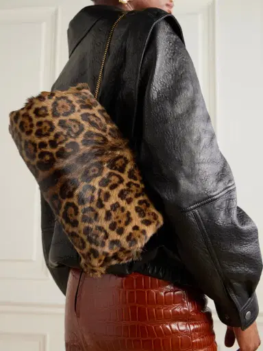Saint Laurent Leopard-print Calf Hair Clutch | Thumbnail 6 Saint Laurent Leopard-print Calf Hair Clutch | Thumbnail 6