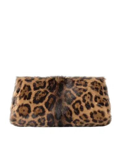 Saint Laurent Leopard-print Calf Hair Clutch | Thumbnail 1 Saint Laurent Leopard-print Calf Hair Clutch | Thumbnail 1