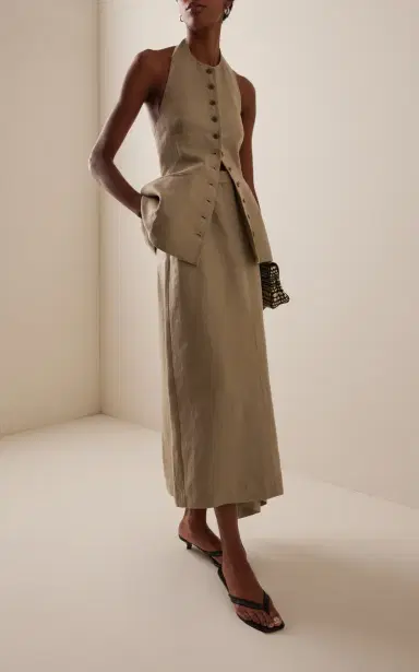 Heirlome Augusta Linen Midi Skirt | Thumbnail 2 Heirlome Augusta Linen Midi Skirt | Thumbnail 2