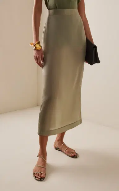 Heirlome Irene Silk Midi Skirt | Thumbnail 8 Heirlome Irene Silk Midi Skirt | Thumbnail 8