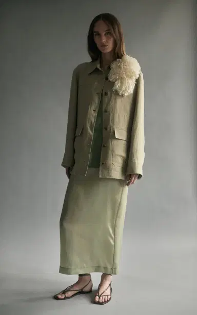 Heirlome Irene Silk Midi Skirt | Thumbnail 10 Heirlome Irene Silk Midi Skirt | Thumbnail 10