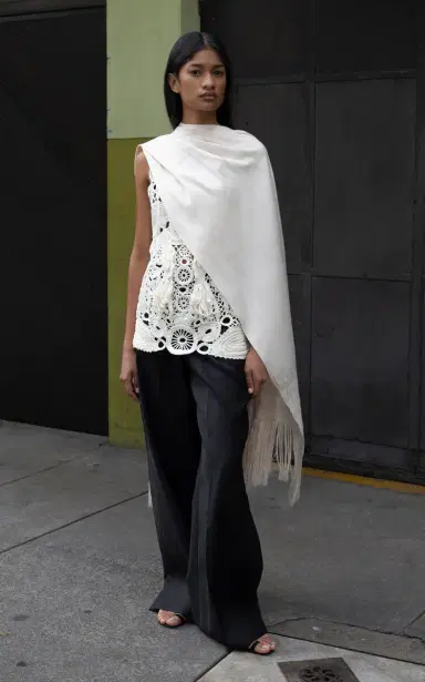 Heirlome Roselia Silk-Crochet Top | Thumbnail 2 Heirlome Roselia Silk-Crochet Top | Thumbnail 2