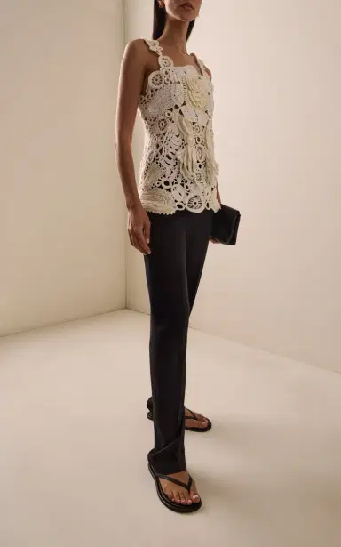 Heirlome Roselia Silk-Crochet Top | Thumbnail 3 Heirlome Roselia Silk-Crochet Top | Thumbnail 3