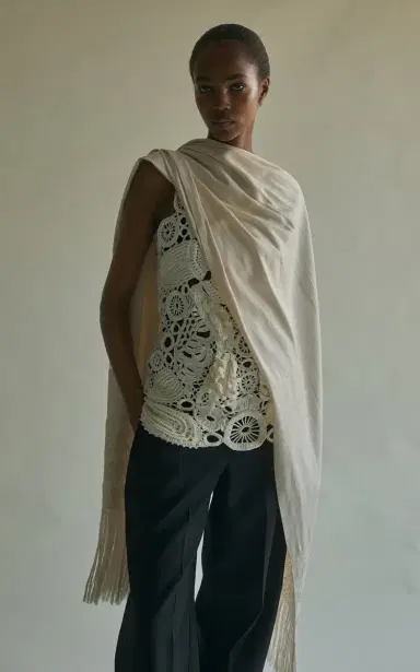 Heirlome Roselia Silk-Crochet Top | Thumbnail 6 Heirlome Roselia Silk-Crochet Top | Thumbnail 6