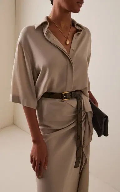 Michael Kors Collection Jodi Leather Belt | Thumbnail 2 Michael Kors Collection Jodi Leather Belt | Thumbnail 2