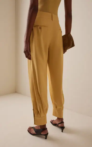 Michael Kors Collection Silk Gabardine Tapered Pants | Thumbnail 5 Michael Kors Collection Silk Gabardine Tapered Pants | Thumbnail 5